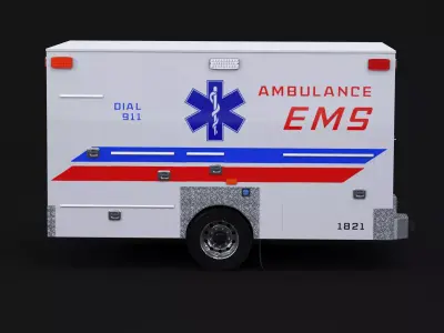 EMS Ambulance Box 3D model
