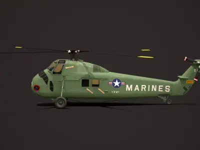 H-34 Choctaw 3D model