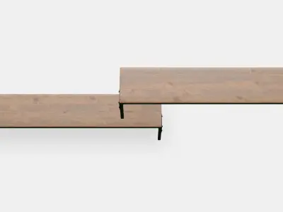 FJALLBO Wall shelf combination Low-poly 3D model