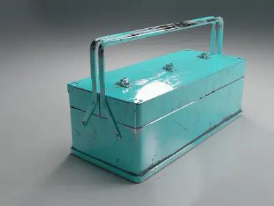 Old Toolbox Low-poly 3D model