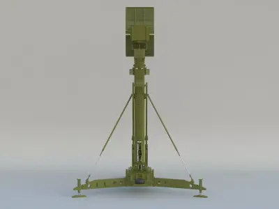 40V6MD Clam Shell Mast Radar Free 3D model