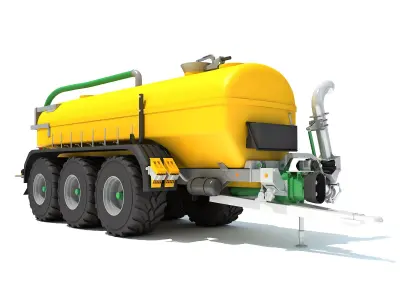 Farm Trailer V2 3D model