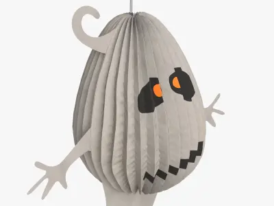 Halloween Paper Decorations Collection 3 3D model
