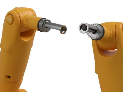 Robot manipulator pbr simple rigged model 3D model purchase
