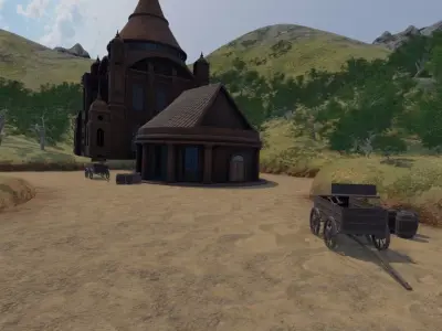 Mountain Village Settlement 3D model purchase