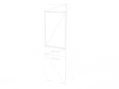 Tall Cabinet Low-poly 3D model