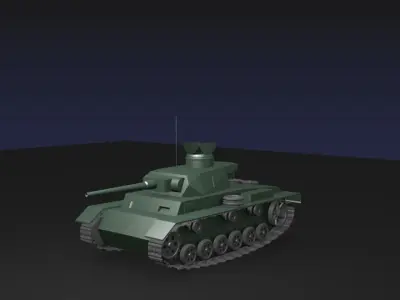 German Panzer 3 WW2 Free 3D model