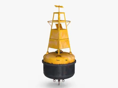 Sea Buoy Low-poly 3D model