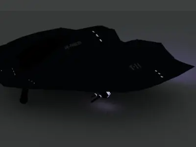 modern aircraft T-14 sci-fi Free 3D model