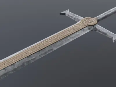 Sword 10 Low-poly 3D model