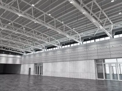 Exhibition Hall 3D model 3D model purchase