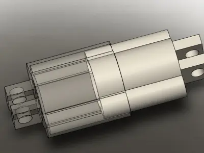 Plastic Shaft 3D model