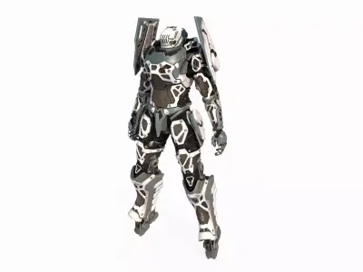 Future Sci-Fi Fighter Armor 3D model