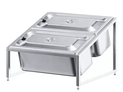 Pizza topping organizer 3D model