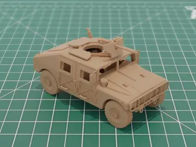 M1025 H2 HMMWV 4x4 Military Vehicle STL 3D Print 3D print model