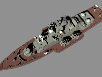 Molniya Battleship 3D model