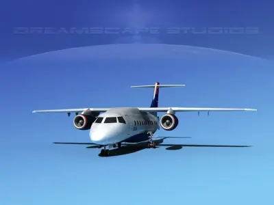 Dornier 328Jet Delta Connection 3D model