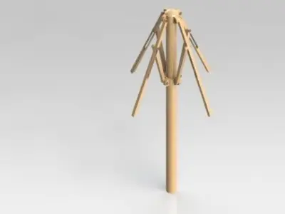 Umbrella Frame Free 3D model