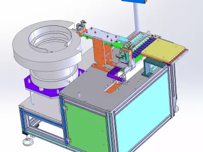 Automatic screwdriver tip feeding and dispensing machine 3D model