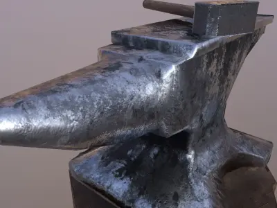 Low Poly Anvil Free low-poly 3D model
