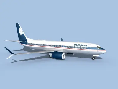 Boeing 737-8 Max Aeroperu 3D model