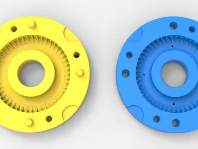 Mold for diecast tire 8 Scale 1 to 10 and 1 to 14 and 1 to 25 3D print model