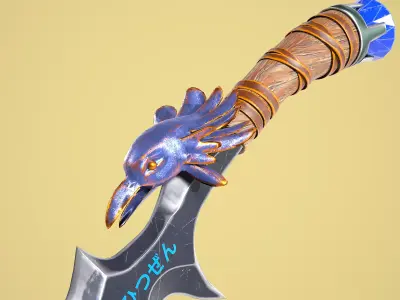 Stylized Dagger - Game Asset Low-poly 3D model