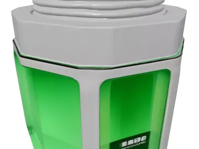 SciFi Hexagonal Energy Container 3D model