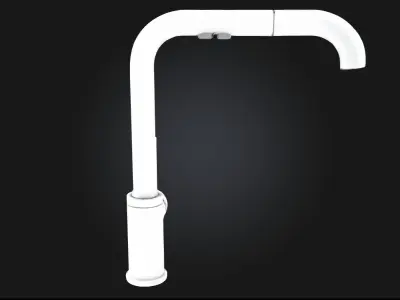 Chrome Kitchen Faucet Modern Functional Design for Everyday Use 3D model