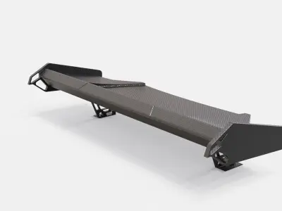 spoiler auto tuning carbon 3D model