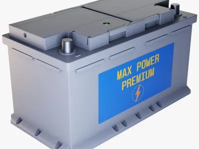 Car Battery 3D model from CGTrader