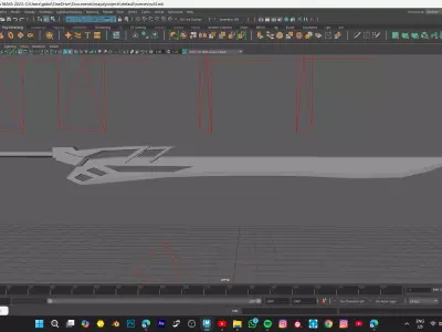 SWORD MODEL Low-poly 3D model shop