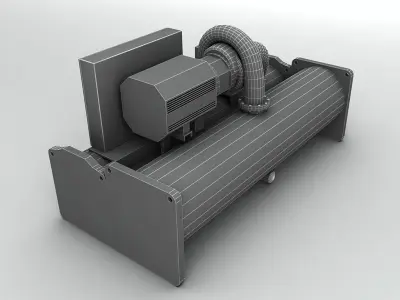 Centrifugal Electric Drive Chiller Low-poly 3D model