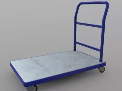 Platform Truck Low-poly 3D model purchase