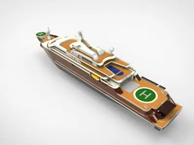 Lurssen Super Yacht  3D model