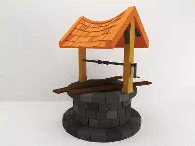 Well - low poly 3D model