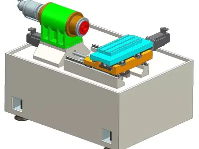 CNC Turning Machine 3D model