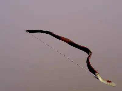 Low Poly Bow and arrow Free low-poly 3D model