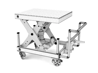 Scissor lift 01 3D model