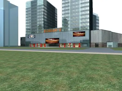 Commercial Building 3D model 82