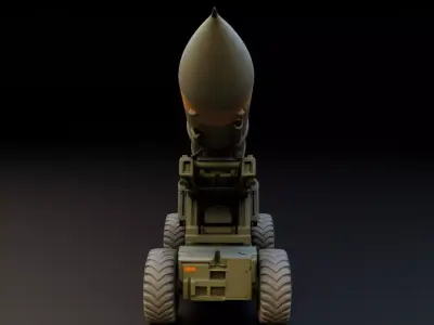 Missile transport and launch vehicle  3D print model