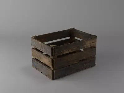 Crate wooden 3D model