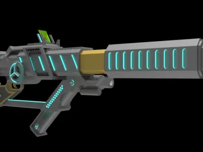 energy gun 3D model