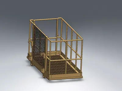 Working At Height Platform Free 3D model