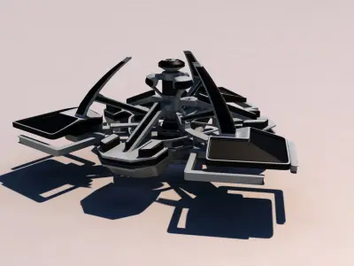 Atlantis city ship 3D model
