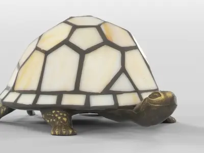 Stained Glass Turtle Desk 3D print model