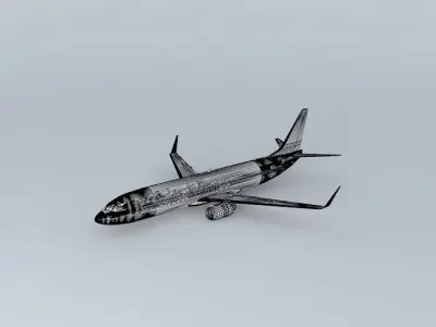 Orbit Airlines Boeing 737 800 Free 3D model