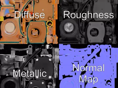 Golden Sand Timer model pack Low-poly 3D model