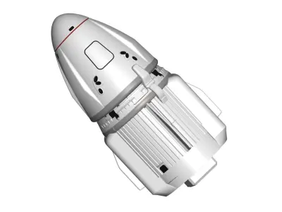 SpaceX Dragon Capsule 3D model purchase