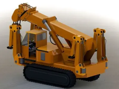 Crane 3D model get